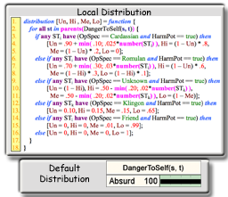 DTS probability distribution